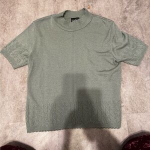 Southern lady Green Knit Shirt size medium
